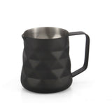 Diamond Black Stainless Steel Milk Frothing Jug Coffee Latte Pitcher 350ml