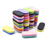 10pcs Nail File Buffer Block Sanding Sponge Acrylic Nail Art Buffing Block Asstd
