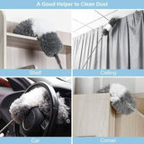 Feather Duster Extendable Handle 245cm Long Telescopic Duster Magic Static Brush