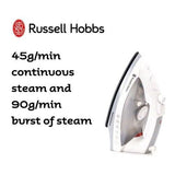 Russell Hobbs Clothing RHC902 Garment Rapid Steam Shot Ironing Ceramic WHT 2400W