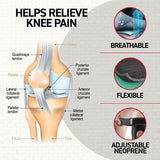 Knee Support Neoprene Brace Guard Stabilizer Strap Wrap Open Adjustable Sports