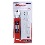 1PC Powerboard Overload Protection 4 Outlet Power Board Individual Switches 240V