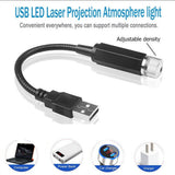Car Interior Roof Atmosphere Starry Sky Night Projector Lamp USB LED Star Light