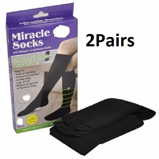 2 Pairs of Compression Socks Large Size