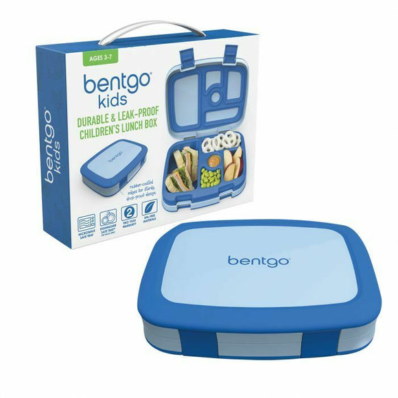 Bentgo Kids Lunch Box With Compartment Bento-Style Container Blue