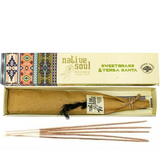 Sweetgrass and Yerba Santa Native Soul Incense Smudge Sticks - 1 Box