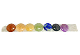 7 Chakras Crystal Set Heiki Healing Meditation Colourtherapy 7 Pieces - Round