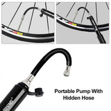 Aluminium Mini Bicicle Air Pump Bike Hand Ball Inflator Portable Cycling Tyre
