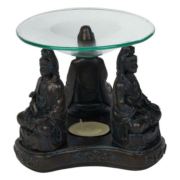 Kwan Yin Polyresin Oil Burner Bowl Aromatherapy Oils and Wax Melts