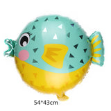 5pcs Ocean Animal Foil Balloon Set Party Supplies Kids Birthday Decoration Show