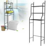 Tiers 3 Toilet Shelf Bathroom Rack Over Laundry Washing Machine Storage Black