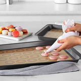 30 Cavities Macaron Baking Mat Non Stick Silicone Cake Macaroon Mould Pad Sheet