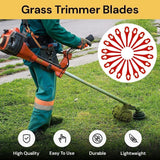 20 PCS Grass Trimmer Blades ozito Plastic for Crop Garden Weed Lawn BOSH KULLER