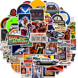 50pcs Back To The Future Movie Vinyl Decal Waterproof Stickers Laptop iPhone