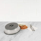 Large Food Safe Microwave Dome Plate Lid Dish Cover Protector Collapsible 31.5cm
