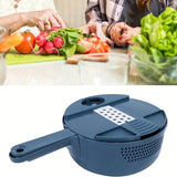 Vegetable Slicer Multifunctional Kitchen  Artifact Food Chopper - Dark Blue