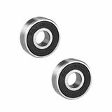 10 x 608-2RS Rubber Deep Groove Ball 608RS Bearings - 8mm x 22mm x 7mm