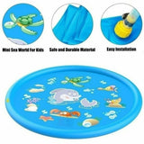 1x Kids Splash Sprinkler Water Play Pad Mat Inflatable Spray Pool Toy 170cm For Kids - Asstd