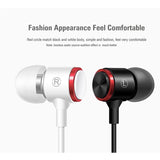 EXTRA BASS Earphones Earbuds Headset Headphones Mic for PC Samsung iPhone Black