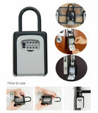 Combination Lock Key Safe Storage Box Padlock Security Home