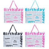 4x Gift Foil Bags Print Happy Birthday Designs Colours Gifts Wraps Asst 31x42cm