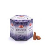 HEM Lavender 80 Backflow Incense Cones Meditation Fragrance Reiki Yoga