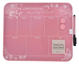 Florabella Weekly Board Whiteboard Weekly Planner Organizer Pink Set