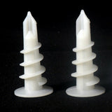 100 Pcs Nylon Anchors Screws Wall Mates For Plaster Board Fixings 13mm x 42mm