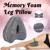 Memory Foam Leg Pillow Cushion Knee Support Pain Relief Washable Cover Grey