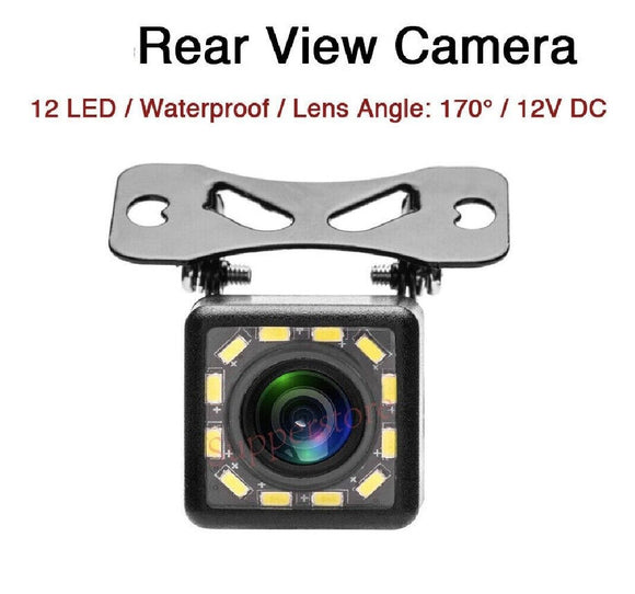 Reverse 170° Camera 12 LED Car Waterproof Rear View Parking Camera Night Vision