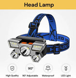LED Head Light Torch Headlamp USB Rechargeable Flashlight Fishing Lamp Camping