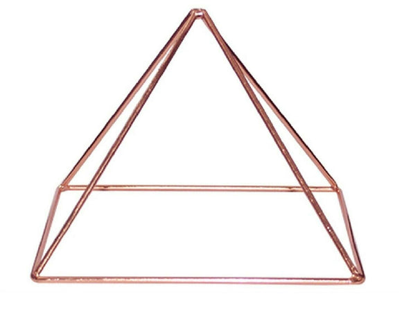 Copper Energizer Pyramid Energy Healing Meditation Crystal Spiritual Tool 15cm