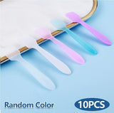 10pcs Mini Cosmetic Spatula Reusable Scoop Makeup Spoon Stir Face Mask Eye Cream