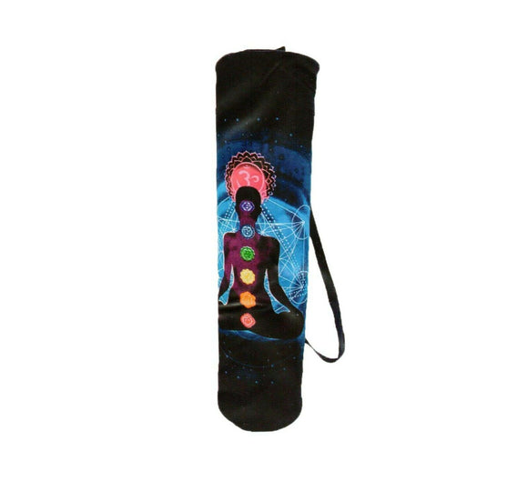 Yoga Pilates Shoulder Bolster Bag Mat Carrier Chakra Meditation Turquoise