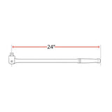 24" Breaker Bar Socket Drive Wrench Spanner CRV Steel Chrome Vanadium 1/2" 600mm