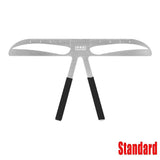3D Brow Stencil Shaper Tattoo Eyebrow Kit Ruler  Balance Template Tool -Standard
