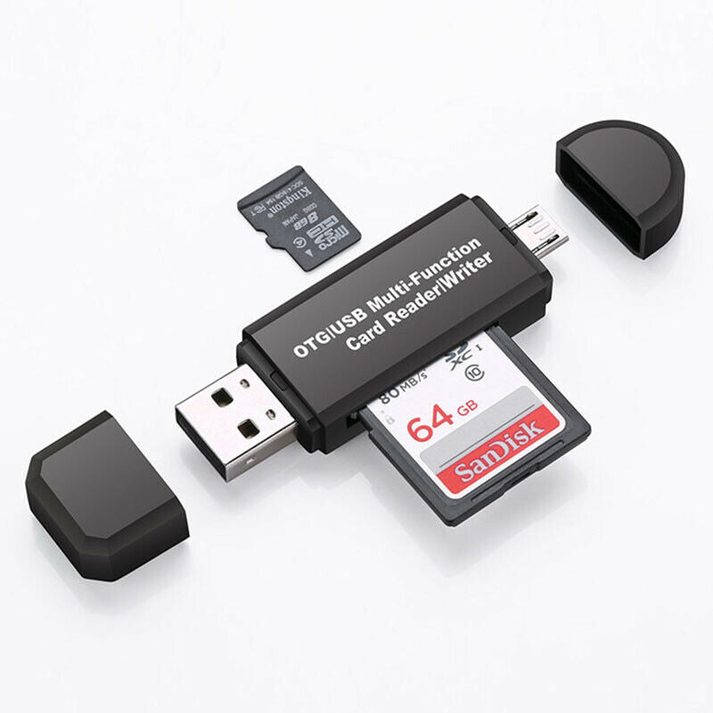 USB 2.0 All in One Multi Function Card Reader Writer OTG Micro SD/SDXC ...