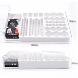 Battery Organiser Storage Holder with Tester - Battery Caddy Rack Case Box