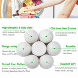 6x Wool Dryer Balls Natural Reusable Hand Made Engergy Saving Laundry Softener