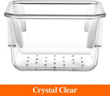 16PCS Drawer Organiser Set Clear Plastic Desk Drawer Makeup Office Jewelery