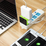 Universal International Travel Power Adapter W/High Speed 2.4A USB-A 3.0A Type-C
