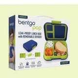 Lunch Box Bentgo Pop with Removable 3/4 Divider Leak-Proof Navy Blue Chartreuse