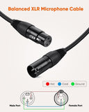 Cable XLR Cablecreation 10 Feet 3PIN Male to Female Balanced Microphone Cab