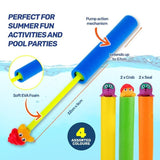 3PK Water Squirter Ocean Friends Gun Pistol Pump Summer Kids Seal & Crab 32cm