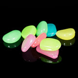 100x Mix Colour Pebbles Stone Glow Dark Home Garden Walkway Aquarium Fish Tank