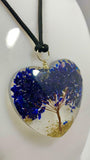 Blue Sandstone Tree of Life Orgonite Orgone Crystal Pendant Energy Healing EMF