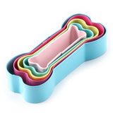 5Pcs Stainless Steel Dog Bone Cookie Cutter Biscuit Fondant Pastry Baking Tools