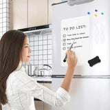Fridge Magnetic Whiteboard A4 + Board Pen Marker Eraser Memo Reminder Magnet A4