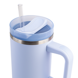 Tumbler Commuter Straw Lid Water Bottle Travel Mug Insulated -  1.2L Periwinkle