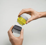 Joseph & Joseph Palm Scrub 13.5cm Washing-Up Pan Pot Cleaning Brush w/Stand Grey